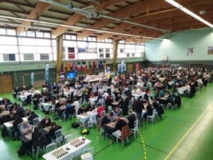 salle de jeu de Belley au début d'une ronde